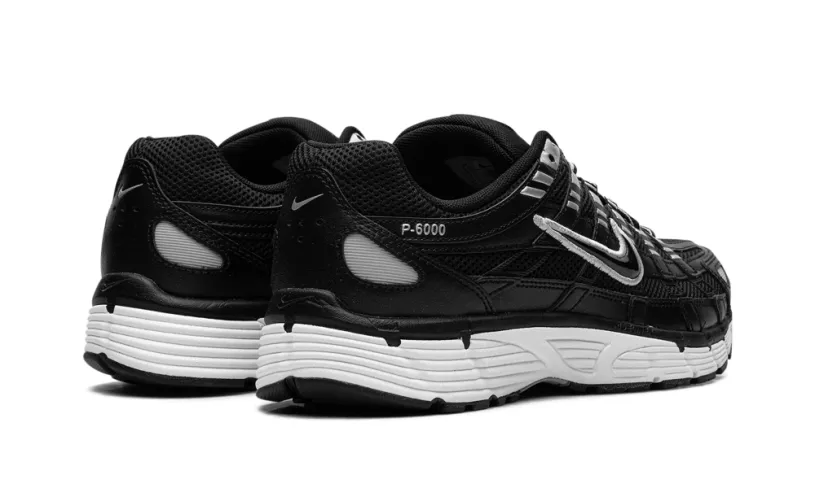 Nike Lifestyle P-6000 'Black White Metallic Silver'